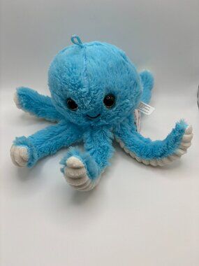 Octopus Blue White Cute Caravan Softoys Plush Stuffie (SKU: 687TO)